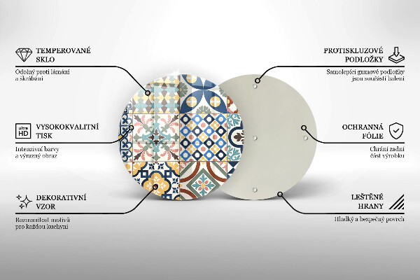 Deska kuchenna szklana Ozdobne płytki kafelki