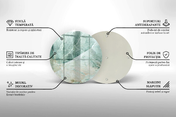 Deska kuchenna szklana Struktura kamień