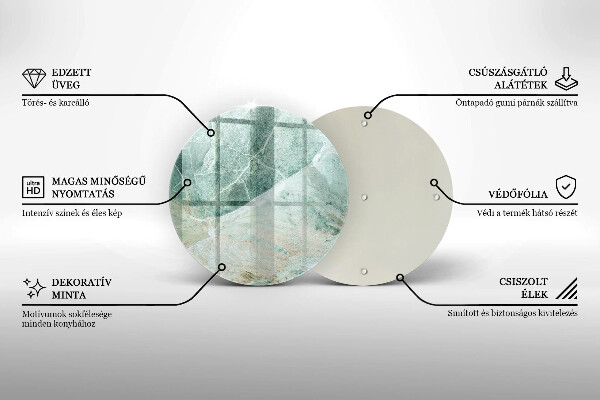 Deska kuchenna szklana Struktura kamień