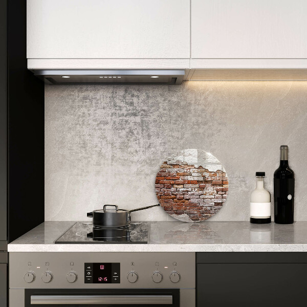 Deska kuchenna szklana Stary mur cegły i beton