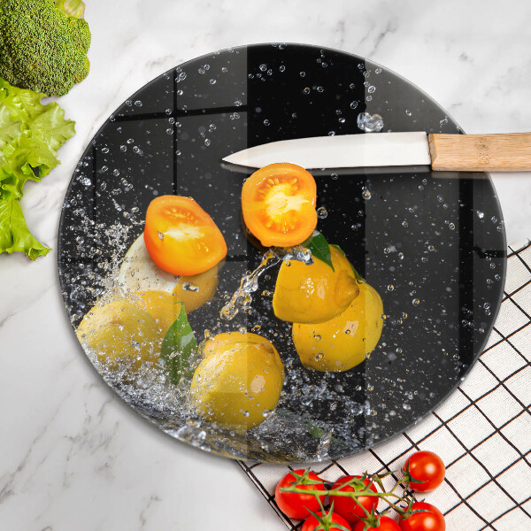 Deska kuchenna szklana Soczyste owoce cytryny