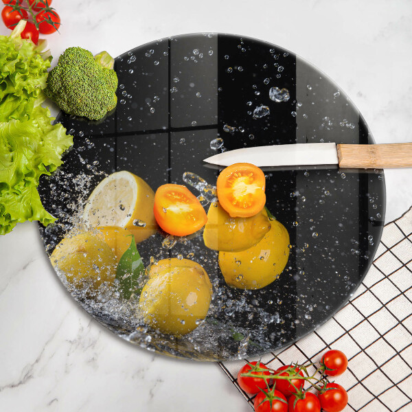 Deska kuchenna szklana Soczyste owoce cytryny