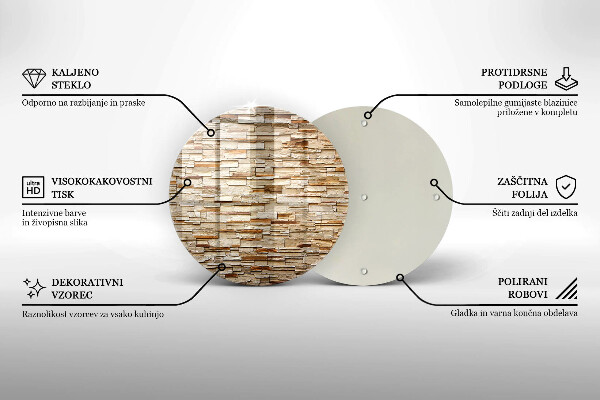 Deska kuchenna szklana Tekstura ozdobne kamienie