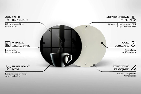 Deska kuchenna szklana Filiżanka herbaty