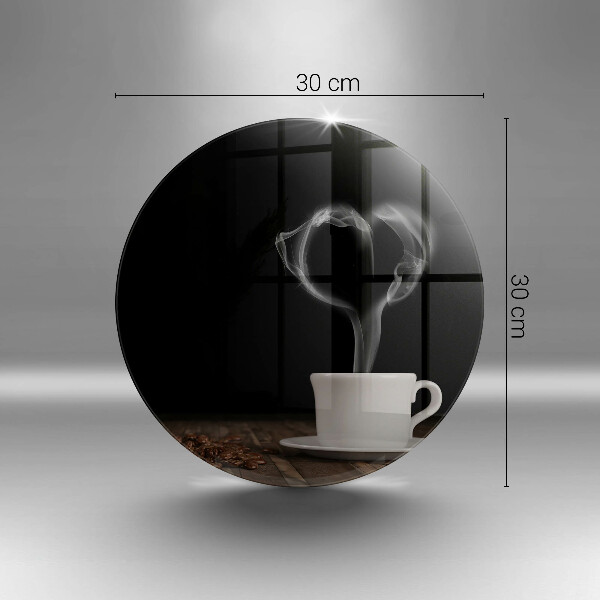 Deska kuchenna szklana Kawa filiżanka serce