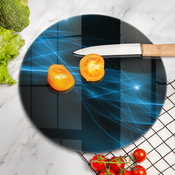 Deska kuchenna szklana Abstrakcja niebieski dym