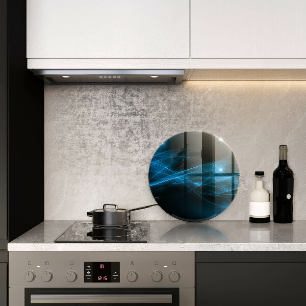 Deska kuchenna szklana Abstrakcja niebieski dym