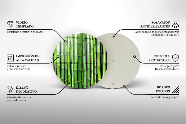 Deska kuchenna szklana Natura bambusy