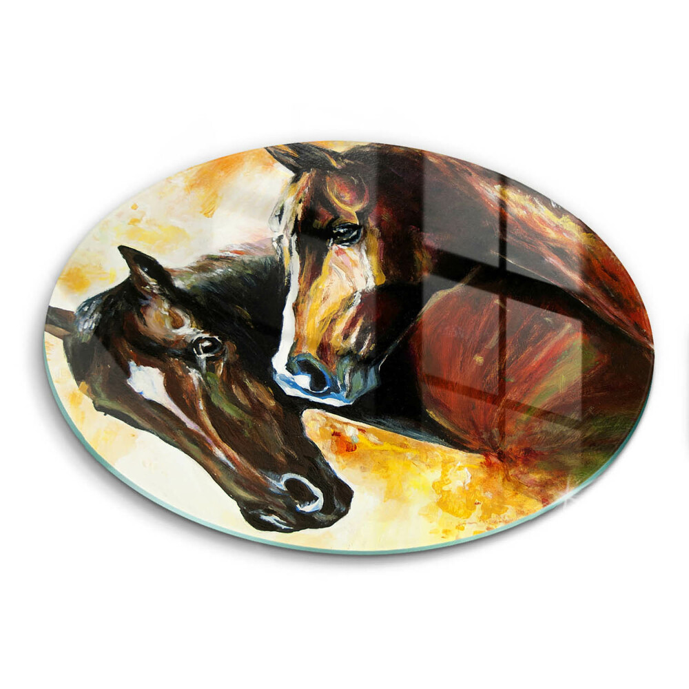 Szklana deska kuchenna Zwierzęta konie