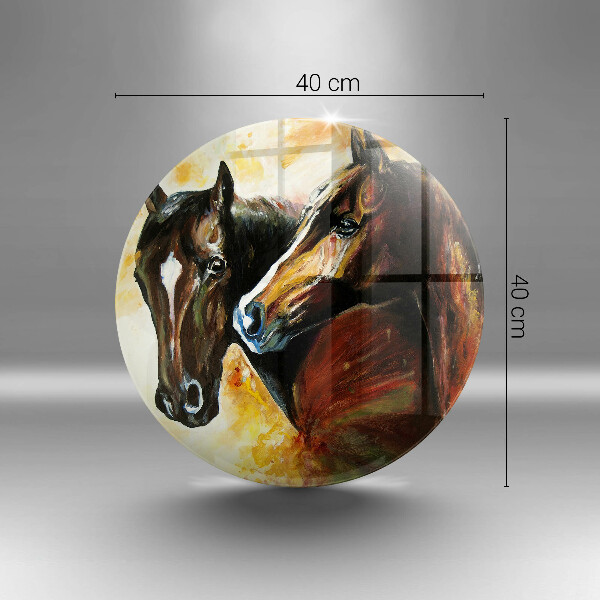 Szklana deska kuchenna Zwierzęta konie