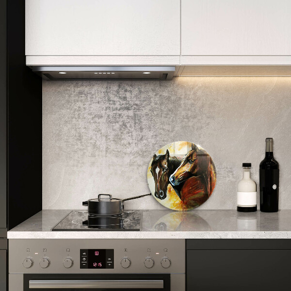 Szklana deska kuchenna Zwierzęta konie