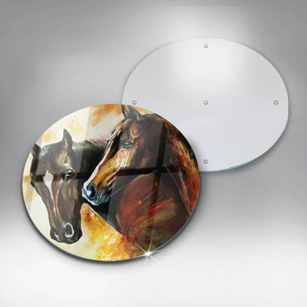 Szklana deska kuchenna Zwierzęta konie
