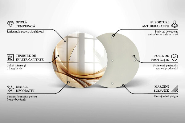 Deska kuchenna szklana Abstrakcja kształty