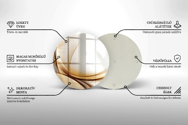 Deska kuchenna szklana Abstrakcja kształty