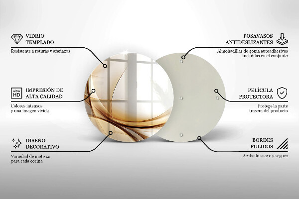 Deska kuchenna szklana Abstrakcja kształty