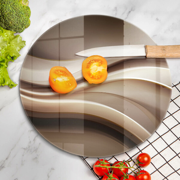 Deska kuchenna szklana Abstrakcja łagodne linie