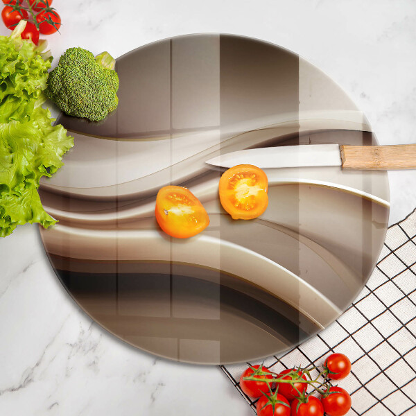 Deska kuchenna szklana Abstrakcja łagodne linie