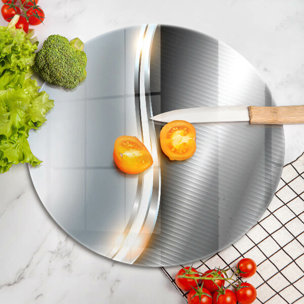 Deska kuchenna szklana Metalowa sztuka