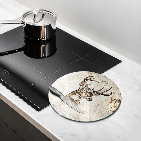 Deska kuchenna szklana Ilustracja zwierzę jeleń