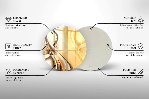 Deska kuchenna szklana Abstrakcja dym