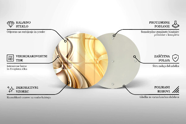 Deska kuchenna szklana Abstrakcja dym