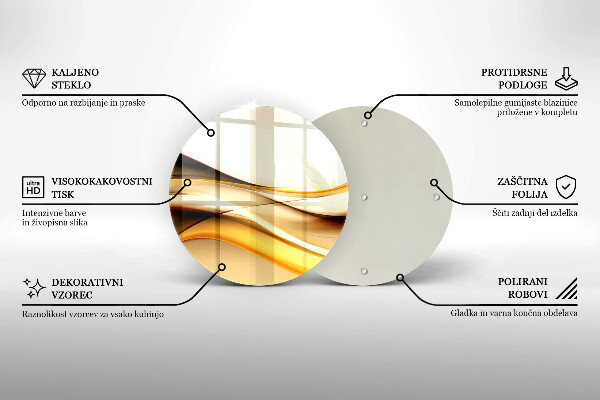 Deska kuchenna szklana Abstrakcja dym linie