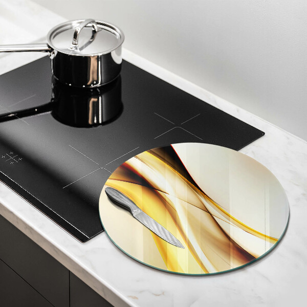 Deska kuchenna szklana Abstrakcja dym linie