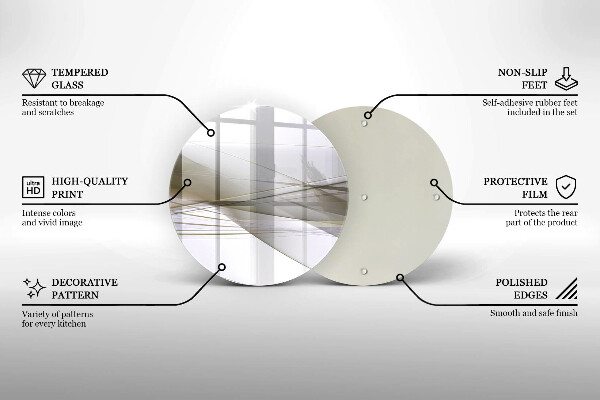 Deska kuchenna szklana Abstrakcja linie design
