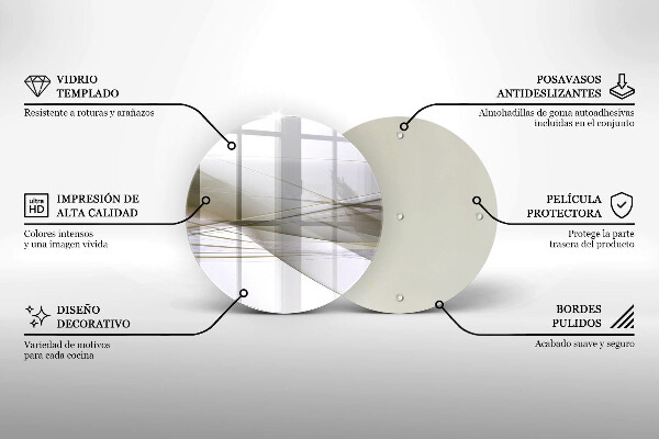 Deska kuchenna szklana Abstrakcja linie design