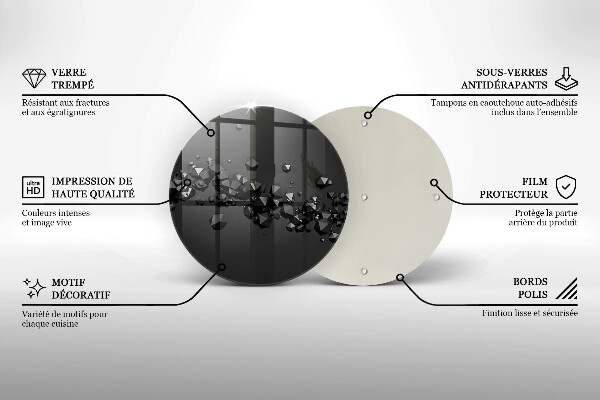 Deska kuchenna szklana Kształty 3D abstrakcja