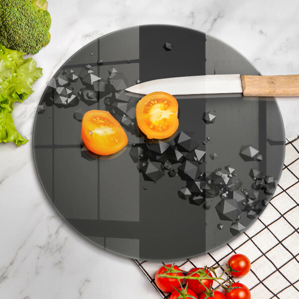 Deska kuchenna szklana Kształty 3D abstrakcja