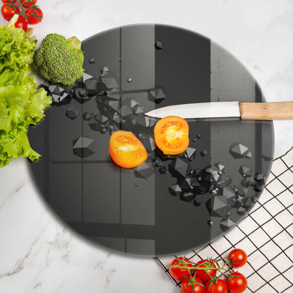 Deska kuchenna szklana Kształty 3D abstrakcja