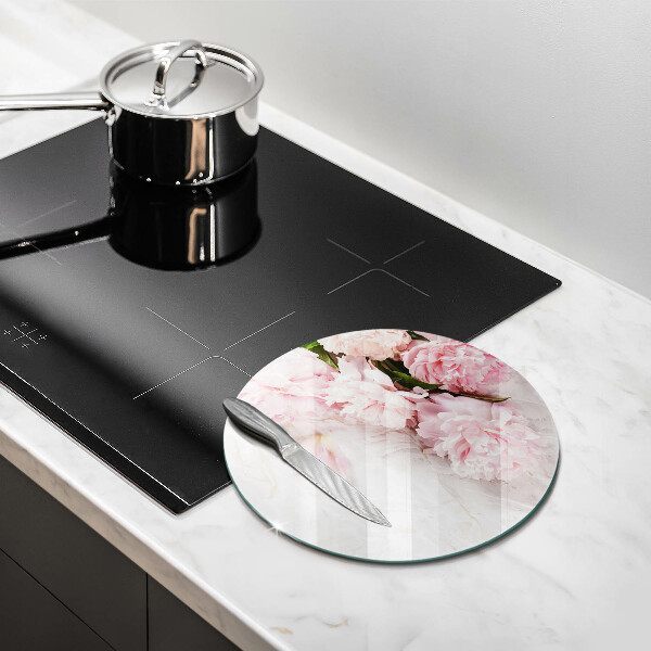 Deska kuchenna szklana Delikatne róże kwiaty
