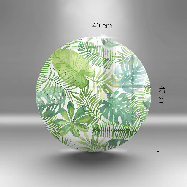 Deska kuchenna szklana Akwarele boho liście