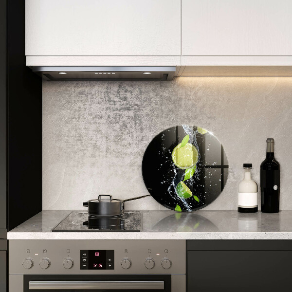 Deska kuchenna szklana Soczyste limonki w wodzie