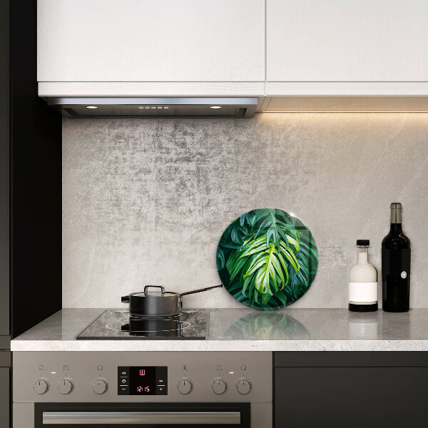 Deska kuchenna szklana Dzikie liście monstery