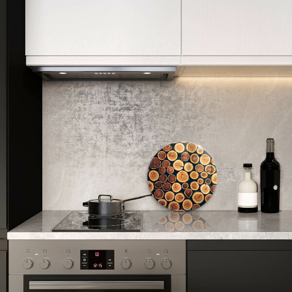 Deska kuchenna szklana Drewniane pieńki drzew