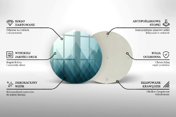 Deska kuchenna szklana Abstrakcyjne góry