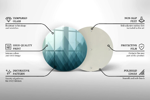 Deska kuchenna szklana Abstrakcyjne góry