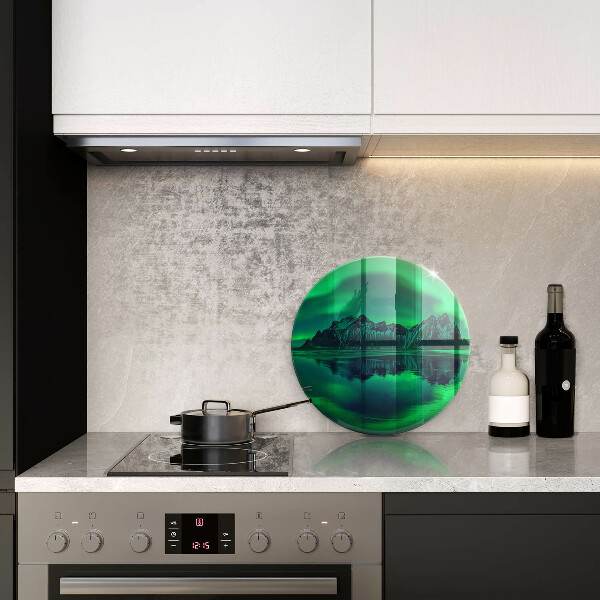 Deska kuchenna szklana Pejzaż zorza polarna