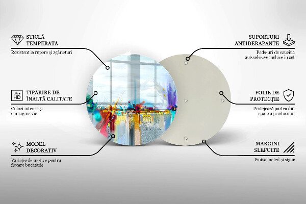 Deska kuchenna szklana Malowana abstrakcja