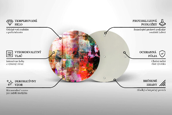 Deska kuchenna szklana Abstrakcja farby