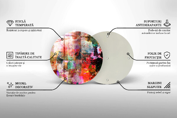 Deska kuchenna szklana Abstrakcja farby