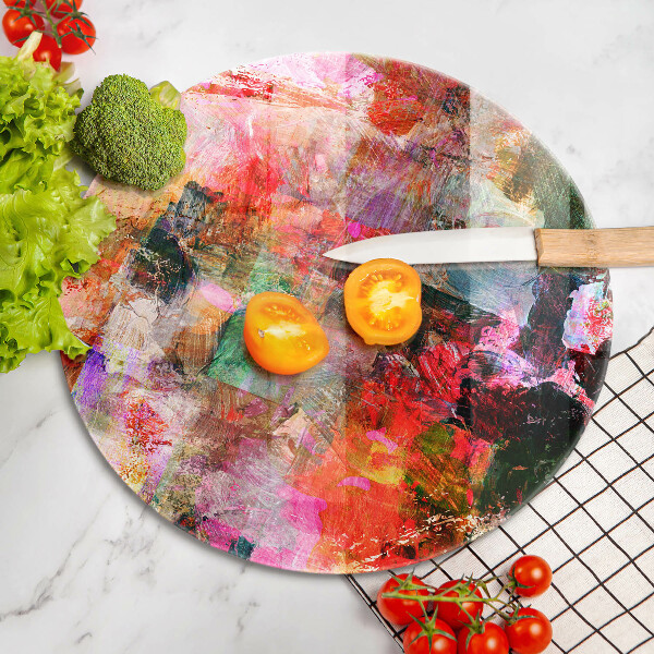 Deska kuchenna szklana Abstrakcja farby