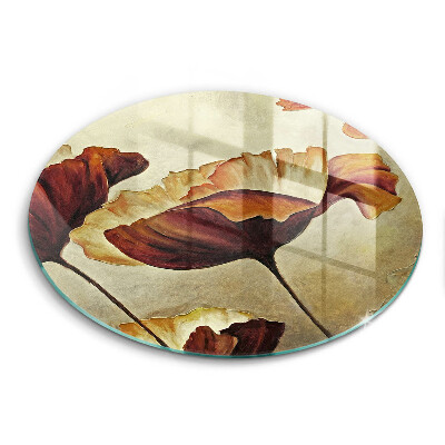 Deska kuchenna szklana Malowane boho kwiaty