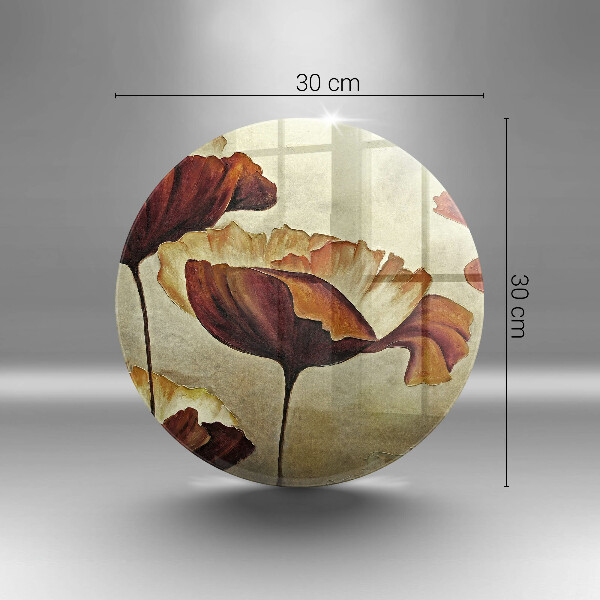 Deska kuchenna szklana Malowane boho kwiaty