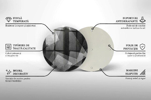 Szklana deska kuchenna Geometryczna abstrakcja