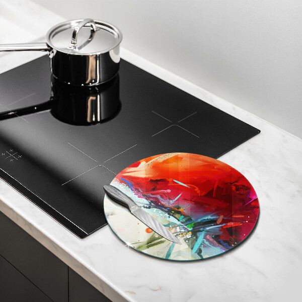 Szklana deska kuchenna Malowana abstrakcja