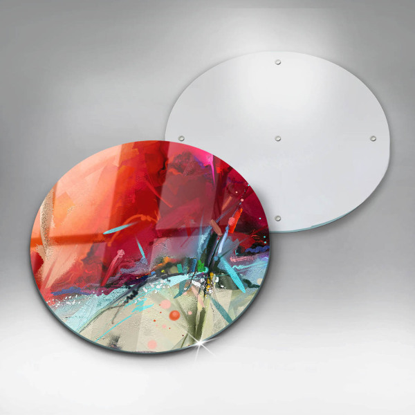 Szklana deska kuchenna Malowana abstrakcja