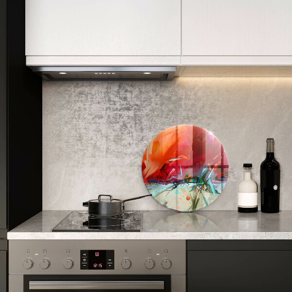 Szklana deska kuchenna Malowana abstrakcja